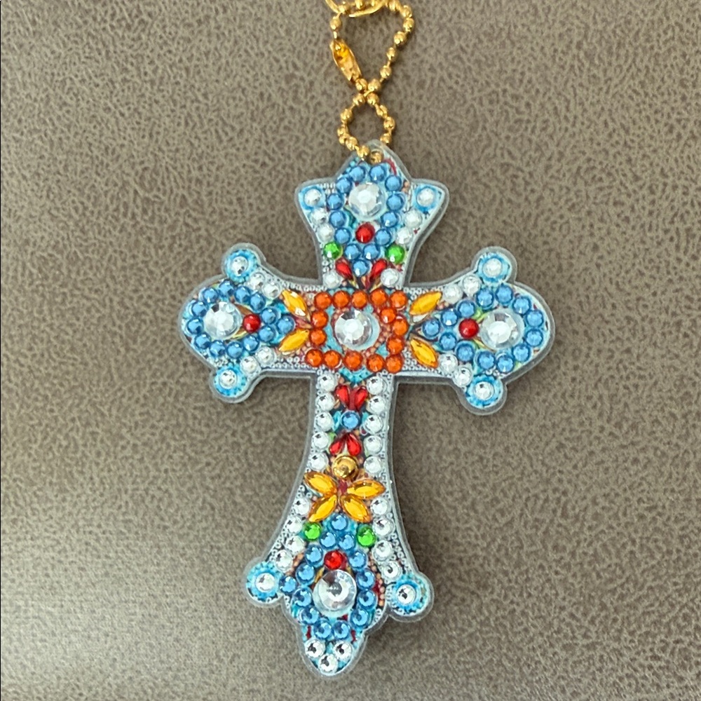 Colorful Cross Key Holder